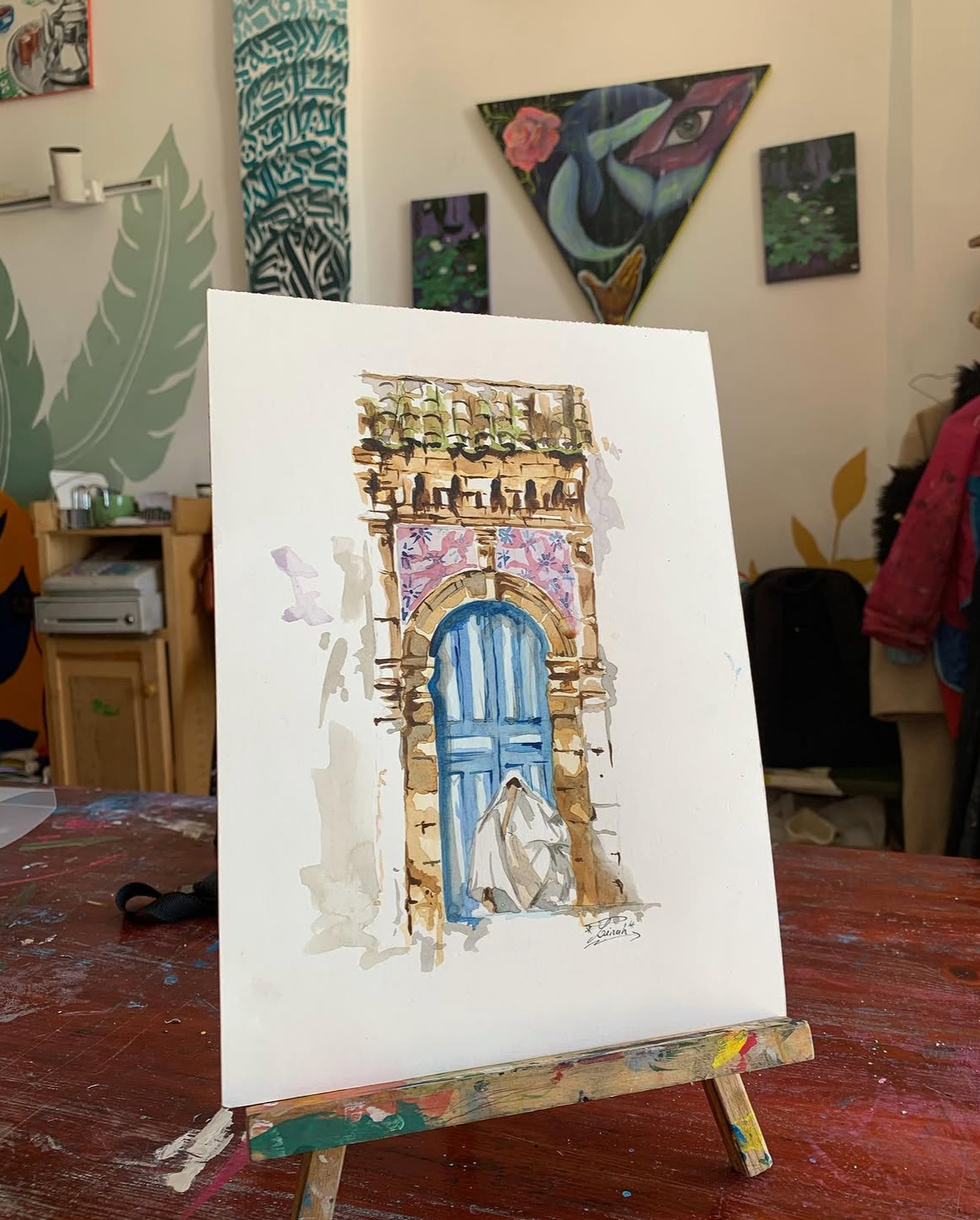 Door to the Medina painting
